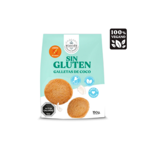 GALLETAS SIN GLUTEN COCO ECOVIDA 150 GR.