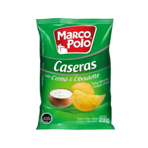 PAPAS FRITAS MARCO POLO CREMA CIBOULETTE 200GR