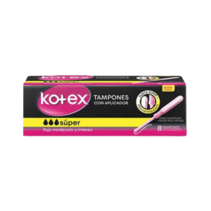 TAMPON KOTEX APLICADOR MEDIO X8