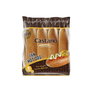 CASTAÑO PAN HOTDOG 480G 8U