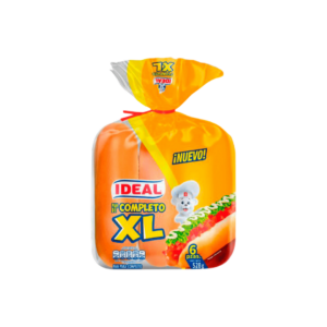PAN DE HOT DOG XL IDEAL 6 UND 528 GR