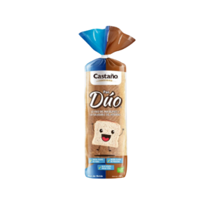 PAN DE MOLDE FAMILIAR DUO CASTAÑO 585GR