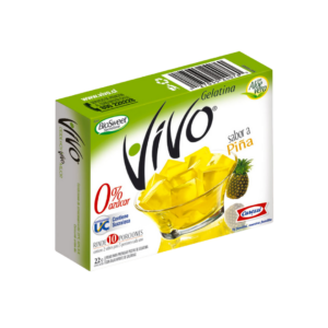 VIVO GELATINA PIÑA 40 X 22 GR
