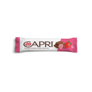 CHOCOLATE CAPRI FRUTILLA, BARRA 30GR