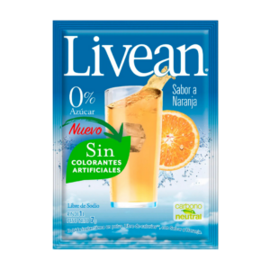 JUGO EN POLVO LIVEAN NARANJA 7G