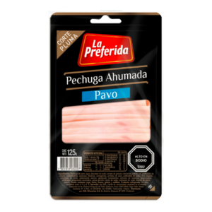 PECHUGA DE PAVO AHUMADA 125GRS.