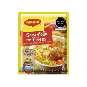 SOPA DE POLLO CON FIDEOS MAGGI
