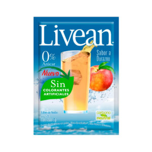 JUGO EN POLVO LIVEAN DURAZNO 7G
