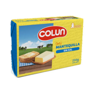MANTEQUILLA COLUN SIN SAL 250GRS