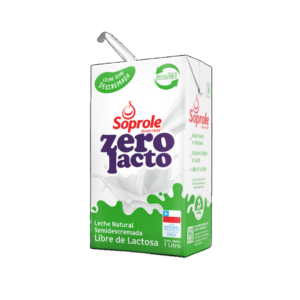 LECHE SOPROLE ZERO LACTO SEMIDESCREMADA 1LT