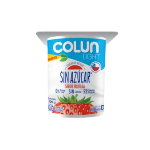YOGHURT COLUN LIGHT SIN AZUCAR FRUTILLA 120GR