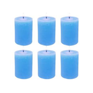 VELAS AZUL 6 UN