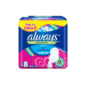ALWAYS ULTRAFINA MALLA CON ALAS X 8 UNIDADES