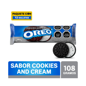GALLETA DULCE COOKIES AND CREAM OREO 108GR